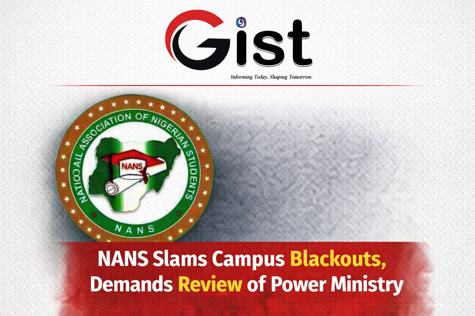 NANS Slams Campus Blackouts, Demands Review of Power Ministry