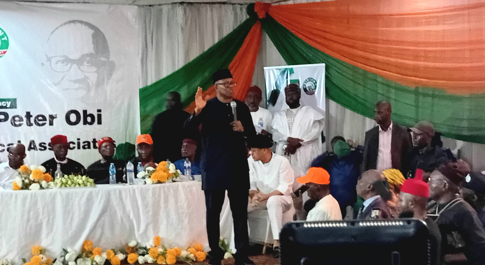 Breaking: Peter Obi, South-East Political Leaders Pitch Tent with ADC in Enugu