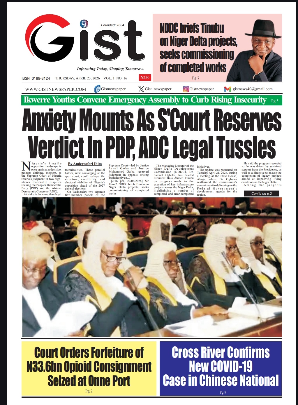 The wait is over &mdash; this week&rsquo;s edition of Gist Newspaper is officially out! 🗞️