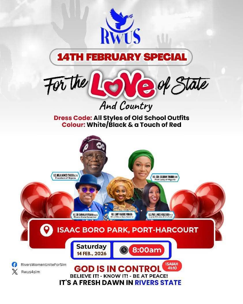RWUS Valentine Rally Signals Fresh Peace, Unity in Rivers