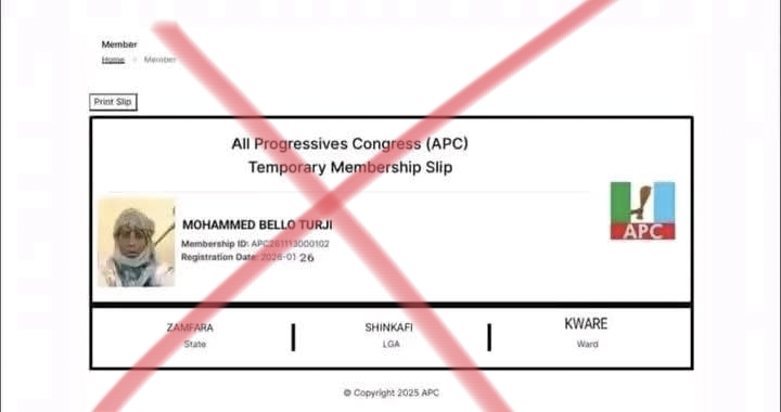 APC Dismisses Claims Linking Bandits’ Kingpin Bello Turji to Party Membership