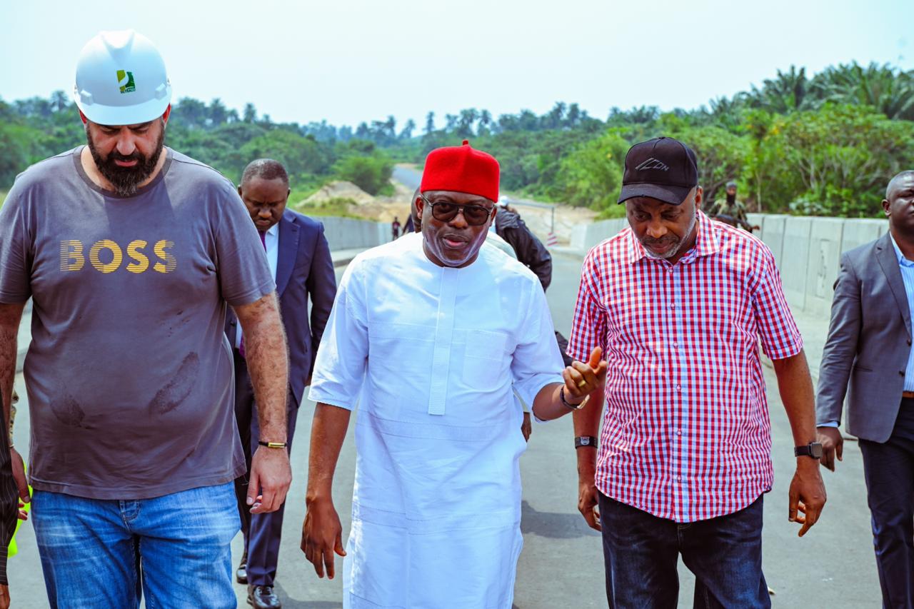 Gov. Fubara Inspects Completed Agba-Ndele Bridge, Awaits Road Completion