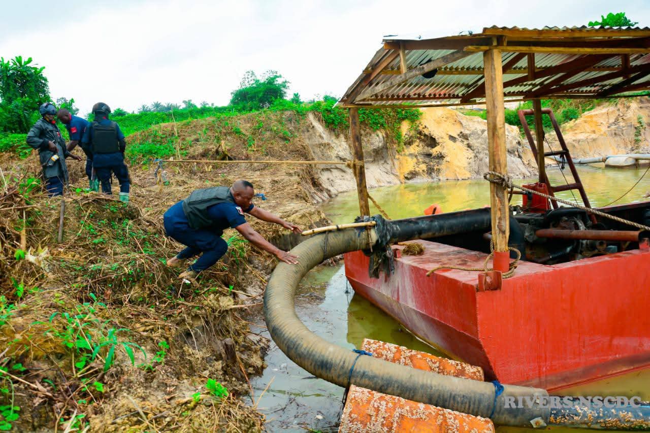 NSCDC SHUTS DOWN ILLEGAL MINING SITES IN RIVERS, ISSUES FINAL WARNING TO OPERATORS