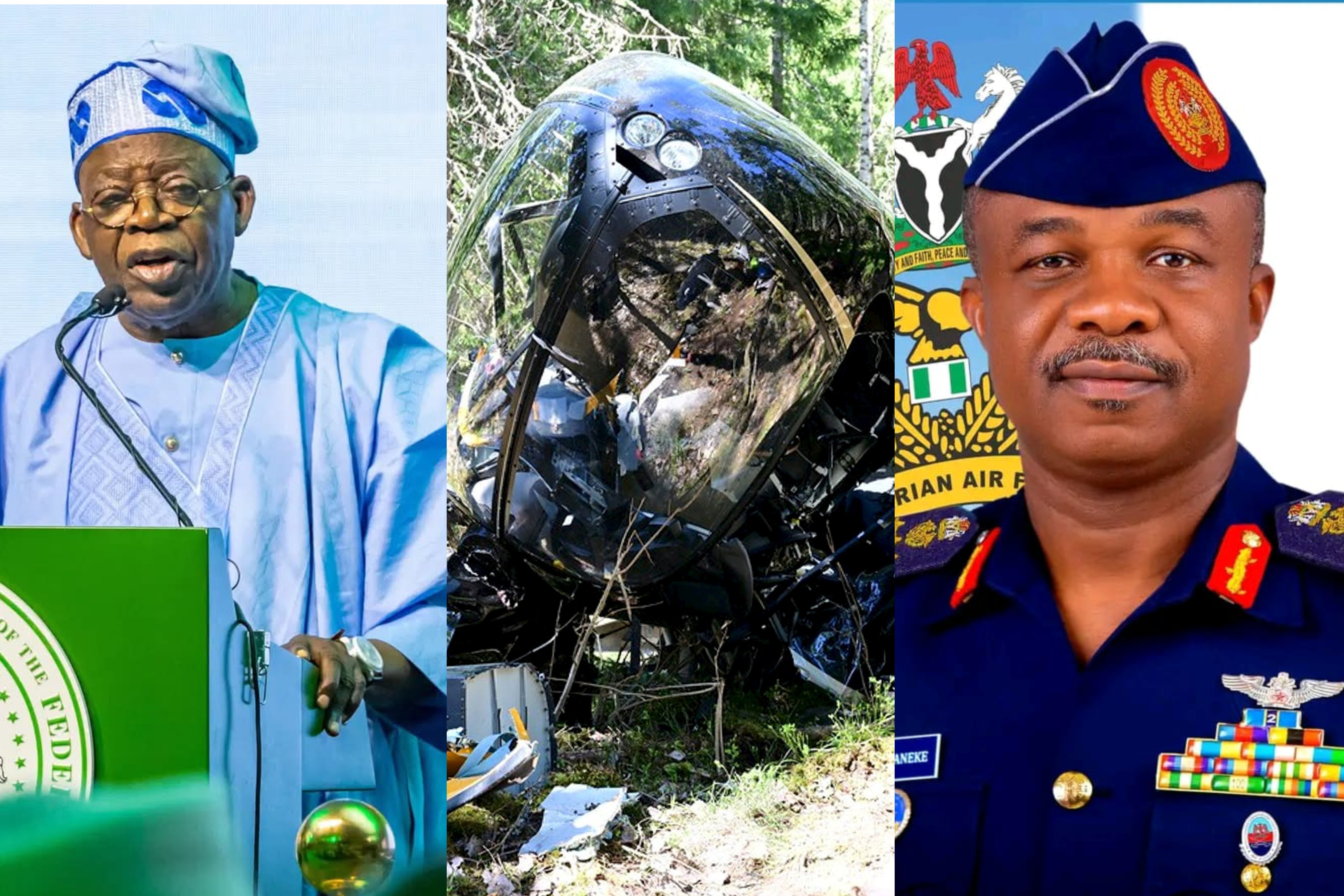Tinubu Mourns NAF Personnel in Ondo Jet Crash, Orders Probe