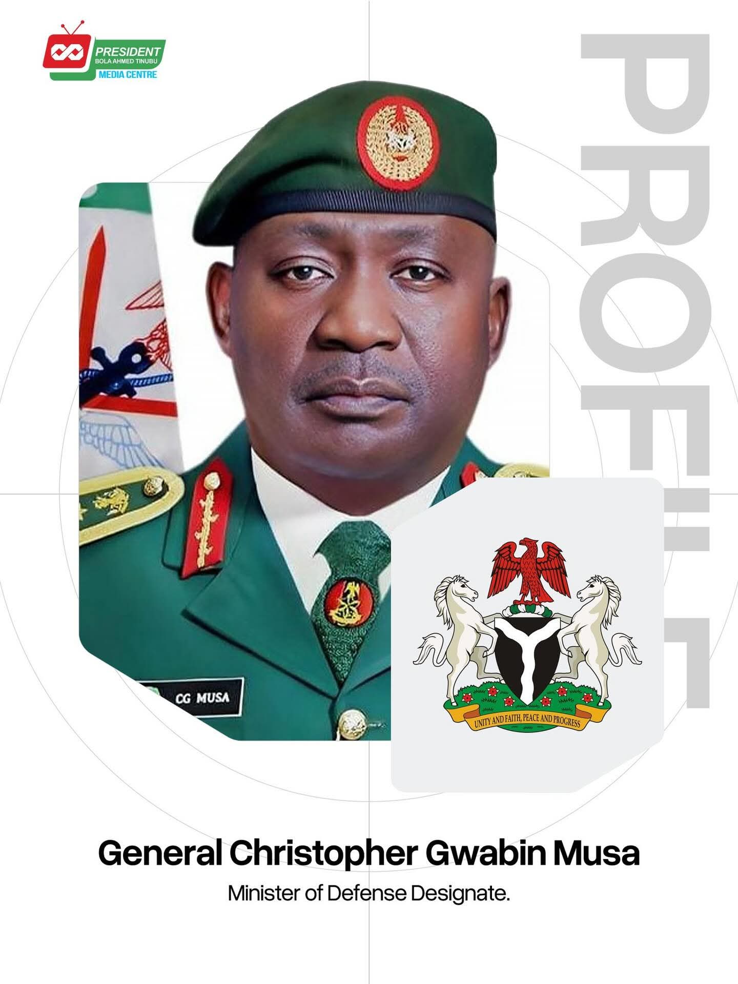 Brief Profile of General Christopher Musa, Minister of Defence-Designate