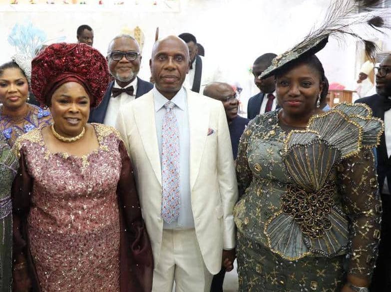 Patience Jonathan, Top Political Leaders Attend Wedding of Amaechi’s Son